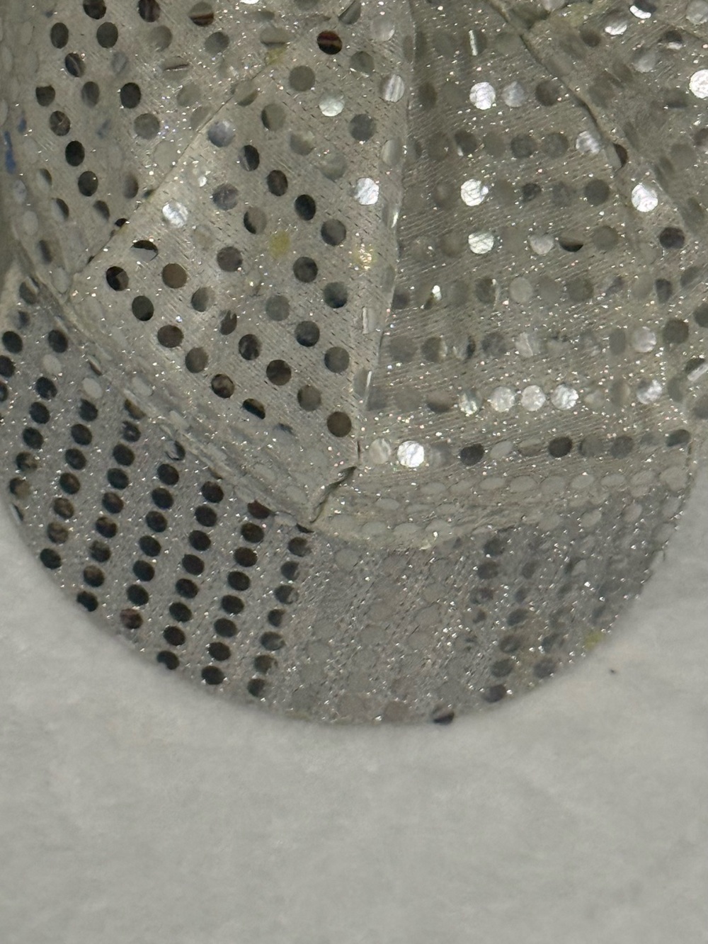 Silver Sequin Baseball Cap - Women Accessories